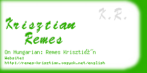 krisztian remes business card